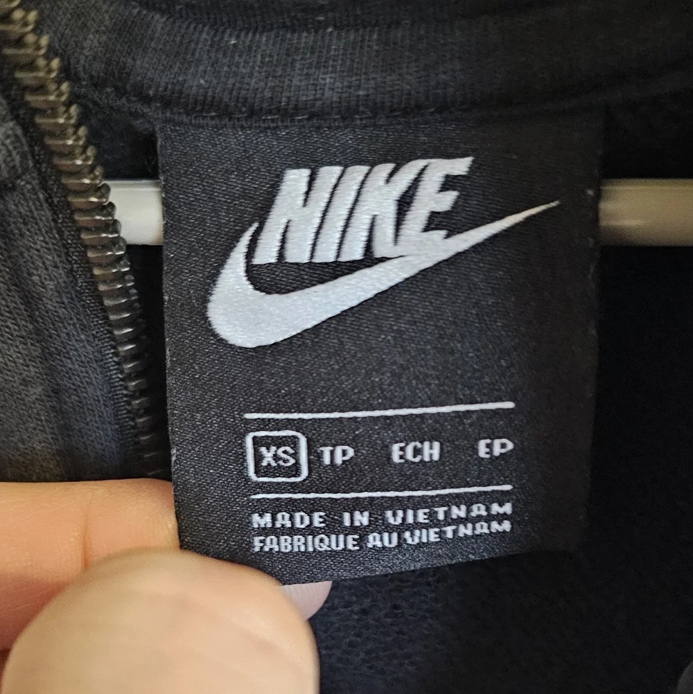 Nike Full Zip Hoodie XS Black & White‎